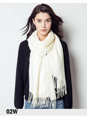 Solid Color Pashmina W/ Tassels